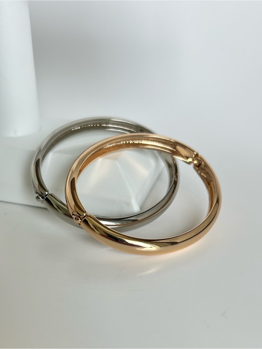 On 34th 2-Pc. Two-Tone Bangle Bracelet Multi Tone